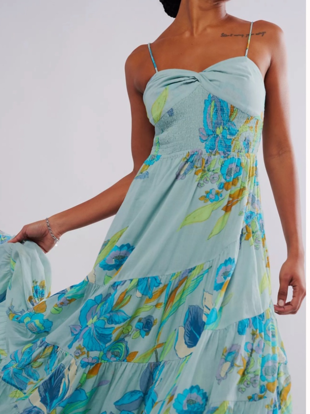 Free People FP Sundrenched Printed Maxi Dress Medium - Picture 2 of 5
